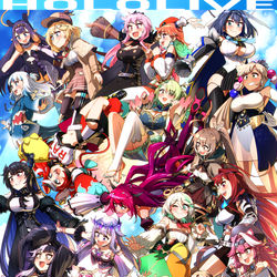 This is a pixiv picture whose title is HOLOLIVE ENGLISH FOREVER (2025).