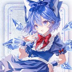 This is a pixiv picture whose title is ⑨.