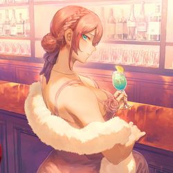 This is a pixiv picture whose title is パーティードレスなリオナさん.