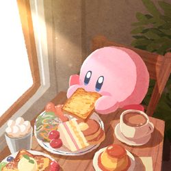This is a pixiv picture whose title is 朝ごはん.