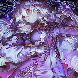 This is a pixiv picture whose title is 長夜月.