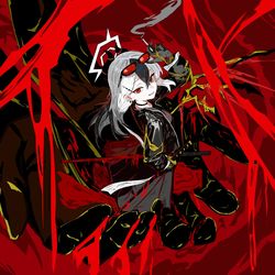 This is a pixiv picture whose title is 鬼方カヨコ×軽蔑、畏敬.