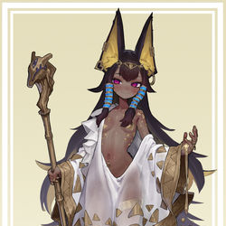 This is a pixiv picture whose title is 褐色娘ちゃん.