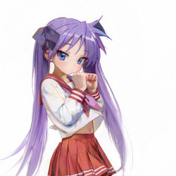 This is a pixiv picture whose title is 柊かがみ.