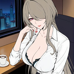 This is a pixiv picture whose title is 休憩(休む).