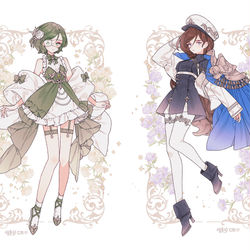 This is a pixiv picture whose title is 💚cm🩵.