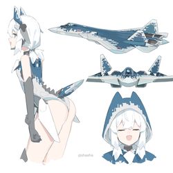 This is a pixiv picture whose title is 机娘VS本体.