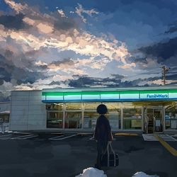 This is a pixiv picture whose title is 寄り道.