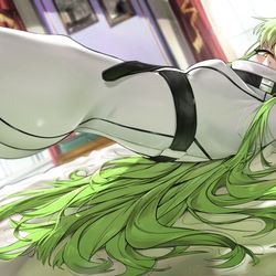 This is a pixiv picture whose title is CC 💚.