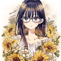 This is a pixiv picture whose title is ひまわりさん.