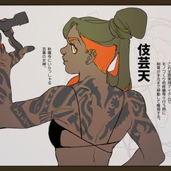 This is a pixiv picture whose title is アルネッラ、初めての修学旅行.