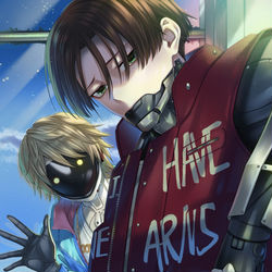 This is a pixiv picture whose title is 『カート＆マックス』.