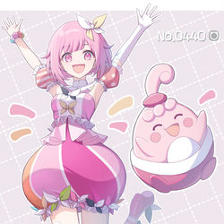 This is a pixiv picture whose title is 鳳 えむ x ピンプク.