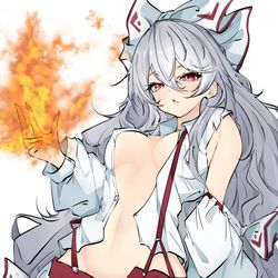 This is a pixiv picture whose title is 藤原妹紅.