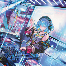 This is a pixiv picture whose title is 【仕事絵】デュエマ『皿廻の妖精』.