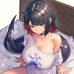 This is a pixiv picture whose title is 寝起きは低血糖、すっぴんエレン・ジョー.