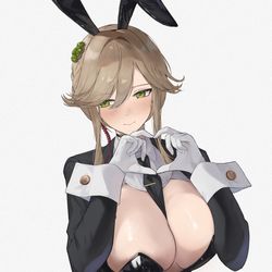 This is a pixiv picture whose title is Ade : Agent Bunny.