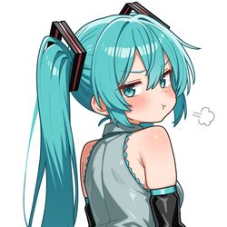 This is a pixiv picture whose title is ミクけつ.