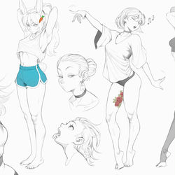 This is a pixiv picture whose title is random stuff.