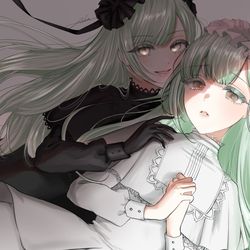 This is a pixiv picture whose title is モーティス＆睦.