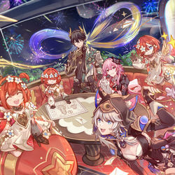 This is a pixiv picture whose title is Chrysos Heirs on board🚀.