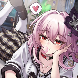 This is a pixiv picture whose title is 長夜月.