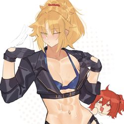 This is a pixiv picture whose title is Mordred Angel.