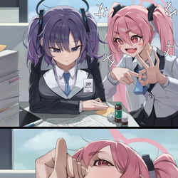 This is a pixiv picture whose title is NIHAHAHA.