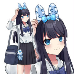 This is a pixiv picture whose title is 🐰💙.