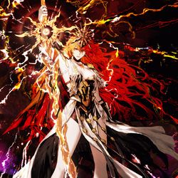 This is a pixiv picture whose title is 烈光.