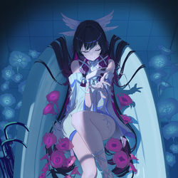 This is a pixiv picture whose title is Columbina.