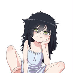 This is a pixiv picture whose title is Tomoko kuroki 👣.