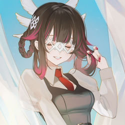 This is a pixiv picture whose title is Columbina.