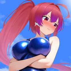 This is a pixiv picture whose title is スク水曜日！.