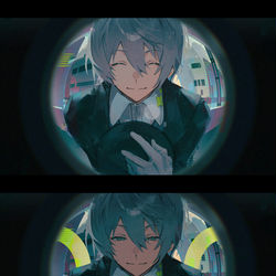 This is a pixiv picture whose title is 【曲パロ】モニタリング.