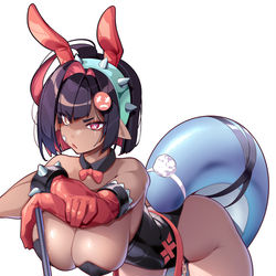 This is a pixiv picture whose title is Luan in a bunnysuit..