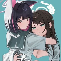 This is a pixiv picture whose title is カズサとアイリ.