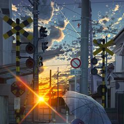 This is a pixiv picture whose title is 夜に触れる.