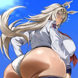 This is a pixiv picture whose title is Oguri Fat.