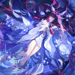 This is a pixiv picture whose title is 清漪月上舞.