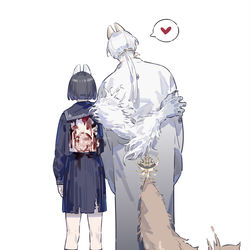 This is a pixiv picture whose title is 🦊💕.