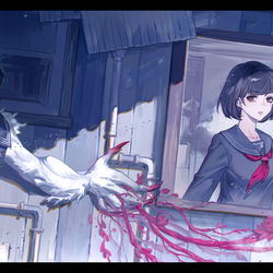 This is a pixiv picture whose title is サイレントヒルf.