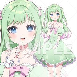 This is a pixiv picture whose title is はぴなし🍐様 立ち絵.