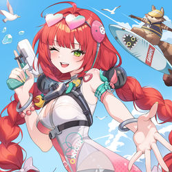 This is a pixiv picture whose title is 浮波柚葉.