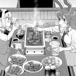 This is a pixiv picture whose title is バクバク.