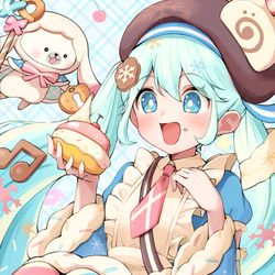 This is a pixiv picture whose title is 雪ミク2026.