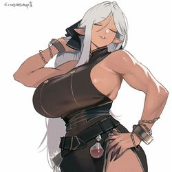 This is a pixiv picture whose title is oc Raviel request work.