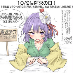 This is a pixiv picture whose title is 10/9は阿求の日！.