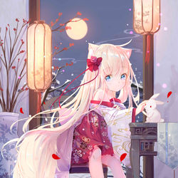 This is a pixiv picture whose title is 兔年~.