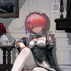 This is a pixiv picture whose title is 完全無欠のメイド.